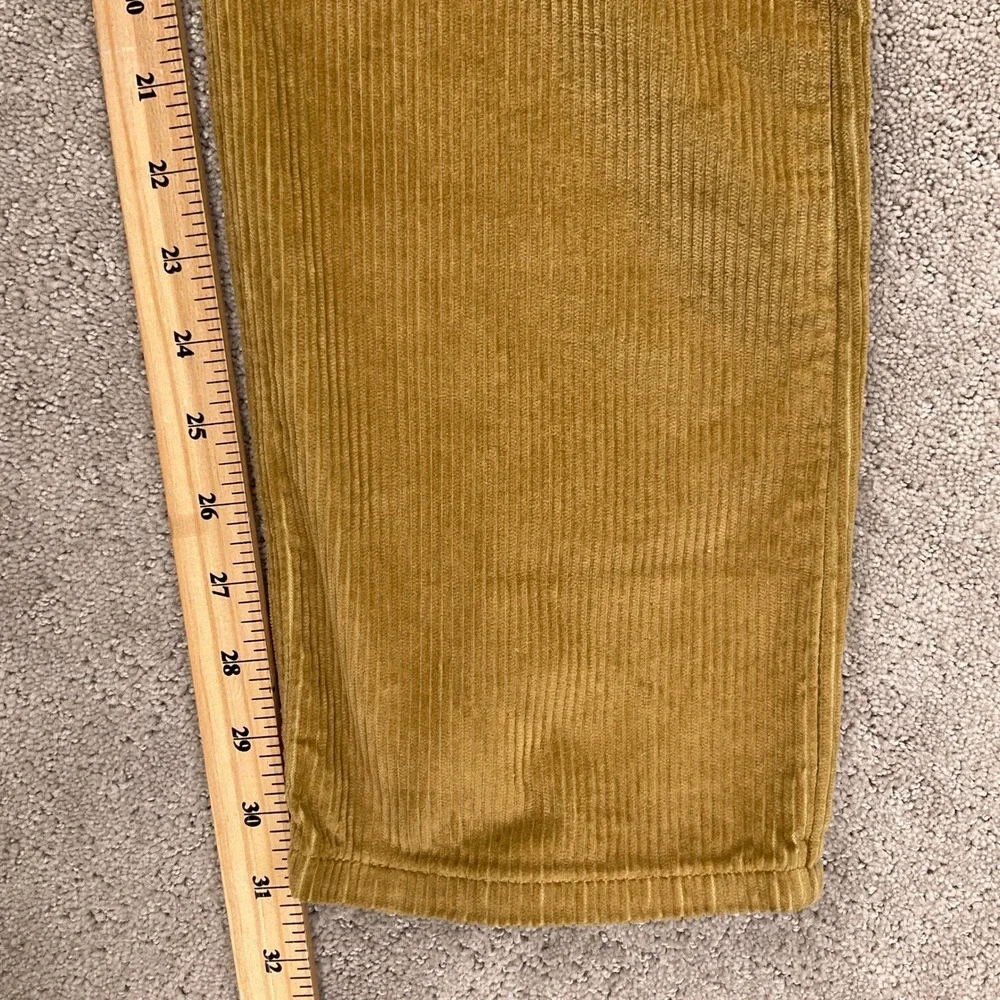 Levi's 502 Corduroy Pants Men 32W 30L Tan‎ Straight Leg Irregular Jeans NWT